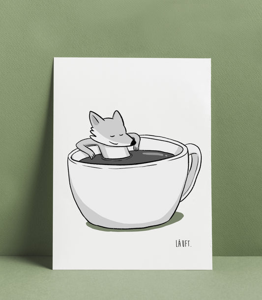 Plakat "Kaffefuchs" Maße: A4 oder A3