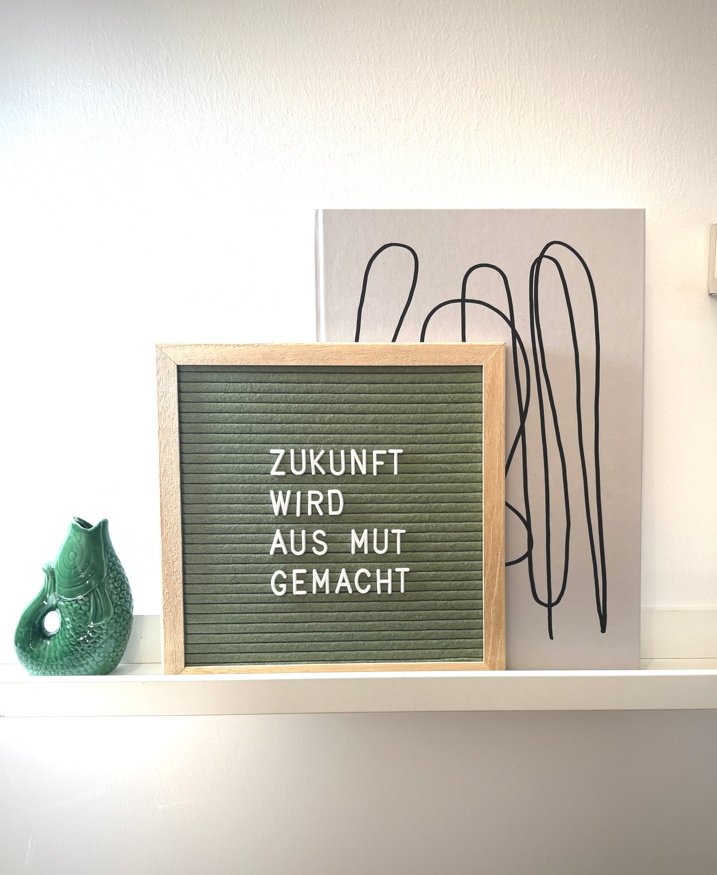 Tafelbild "Zukunft wird aus Mut gemacht!"