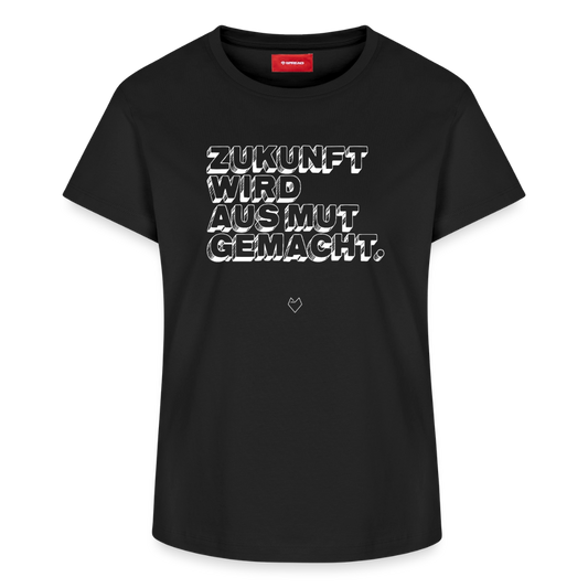 T-Shirt "Zukunft wird aus Mut gemacht II" - Schwarz