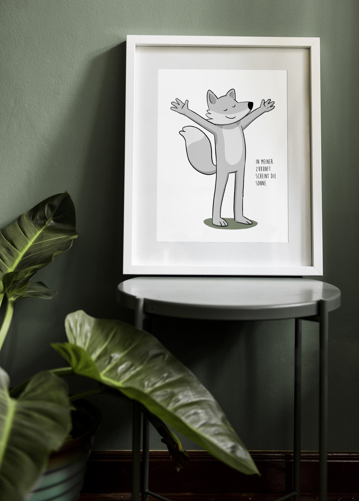 Plakat "Fröhlicher Fuchs" Maße: A4 oder A3
